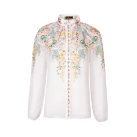 GDS Celeste Long Sleeved Linen Blouse | Mint