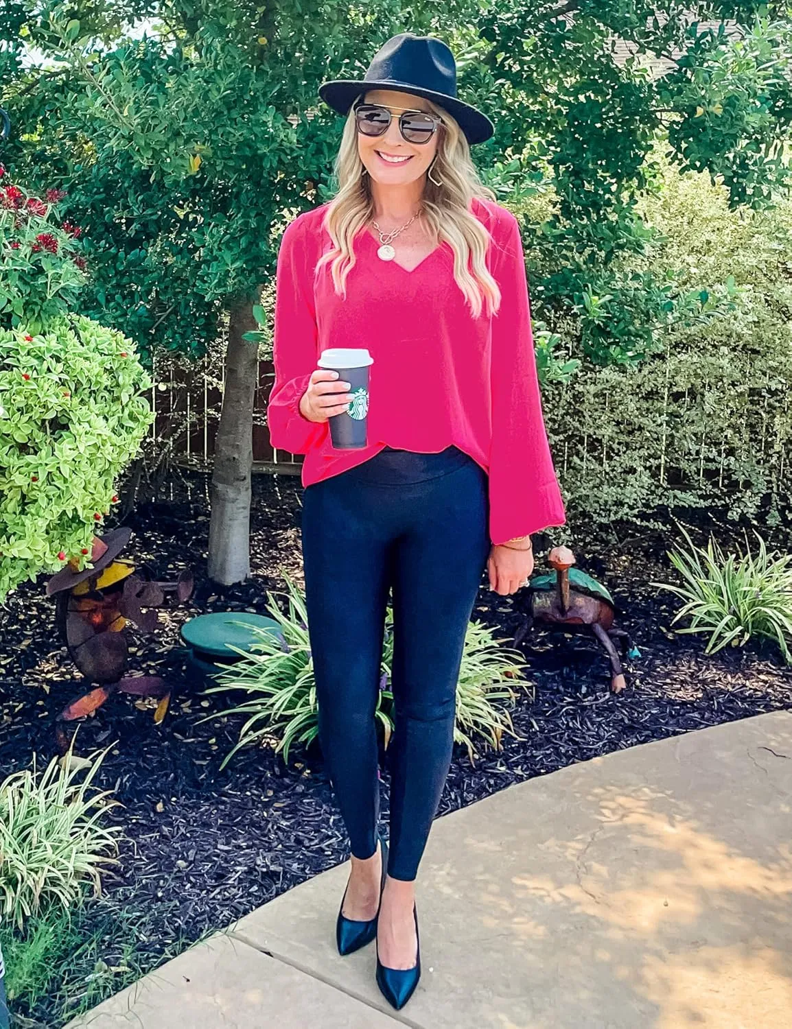 GRAPENT Womens Business Causal Tops for Women Ladies Work Blouses Dressy Long Sleeve Pleated V Neck