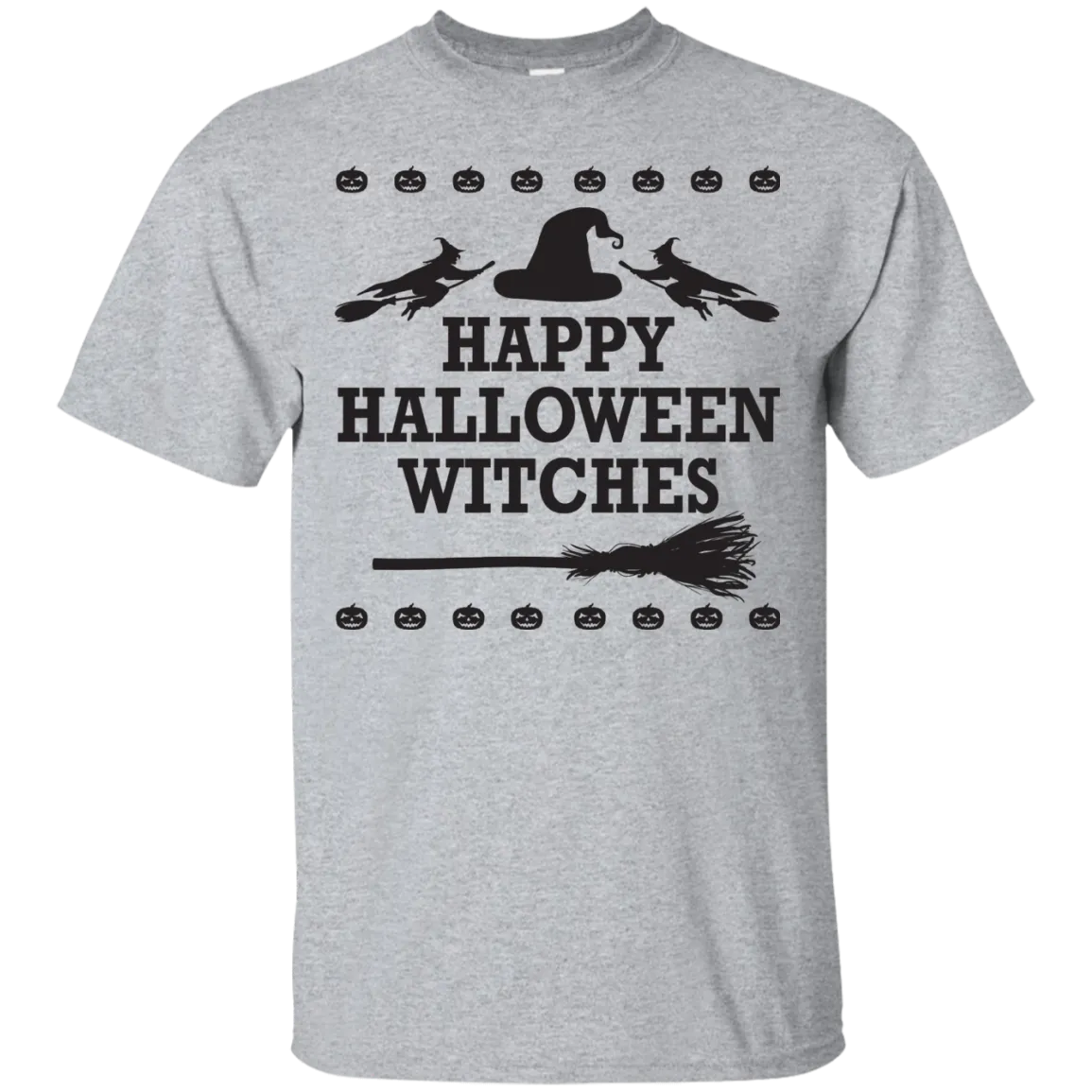 Happy Halloween Witches T-Shirt Halloween Cool Tees (Boys)