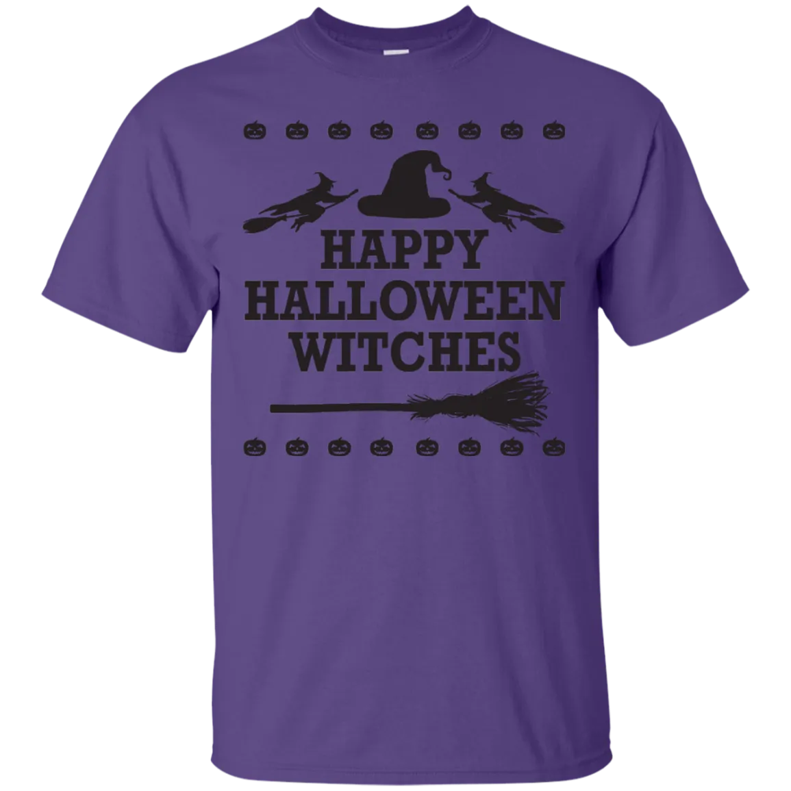 Happy Halloween Witches T-Shirt Halloween Cool Tees (Boys)