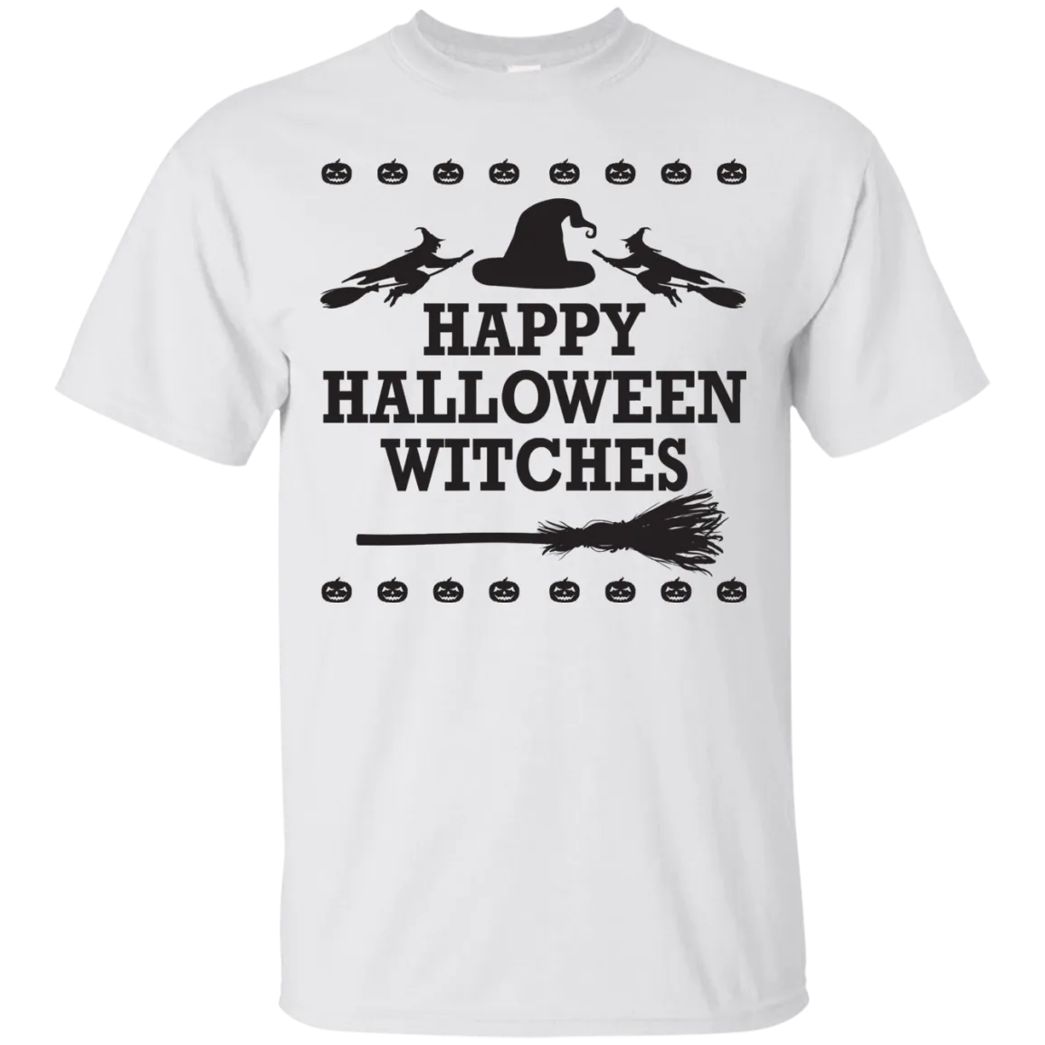 Happy Halloween Witches T-Shirt Halloween Cool Tees (Boys)