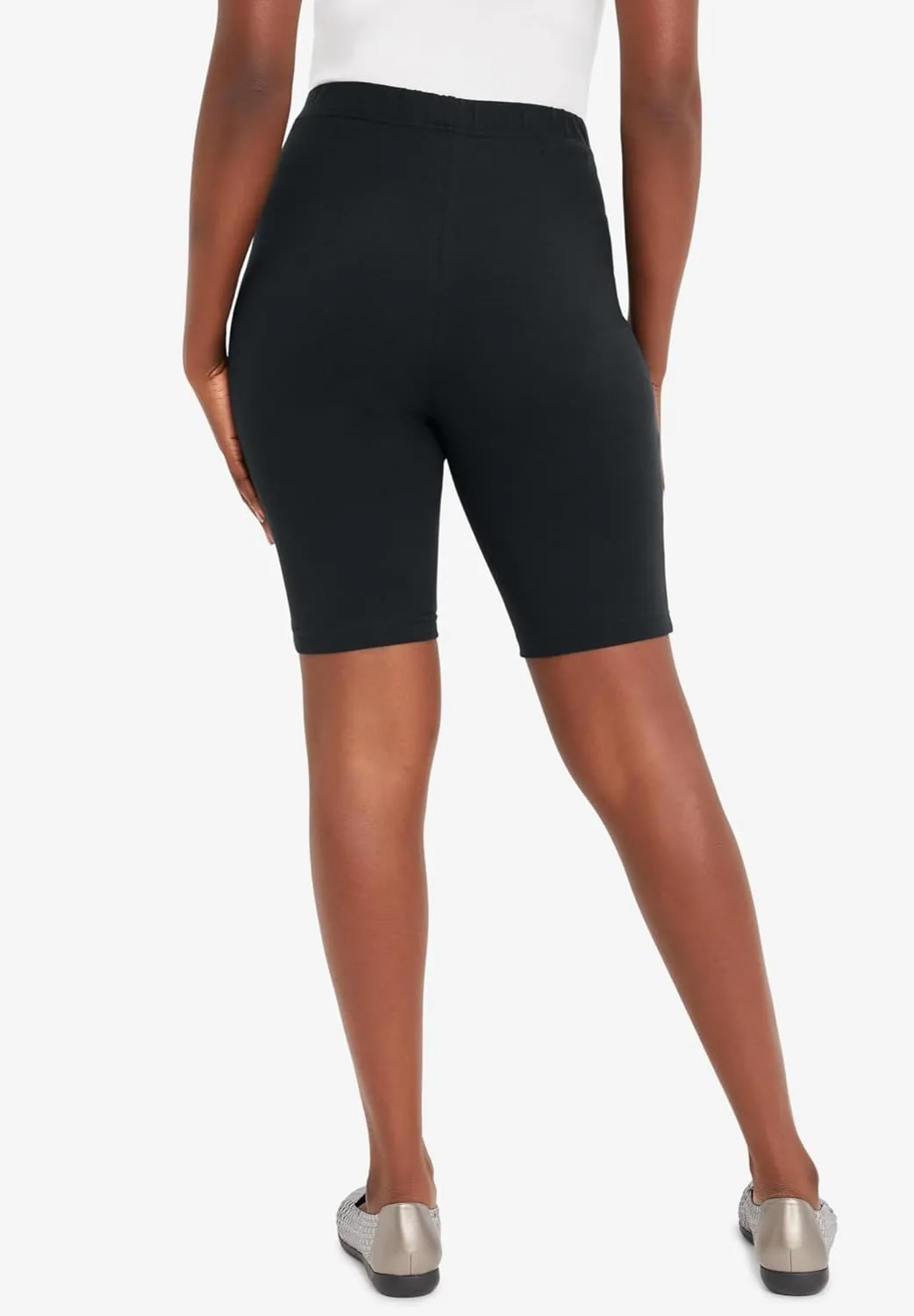 Jessica London Women's Plus Size Everyday Stretch Cotton Bike Short