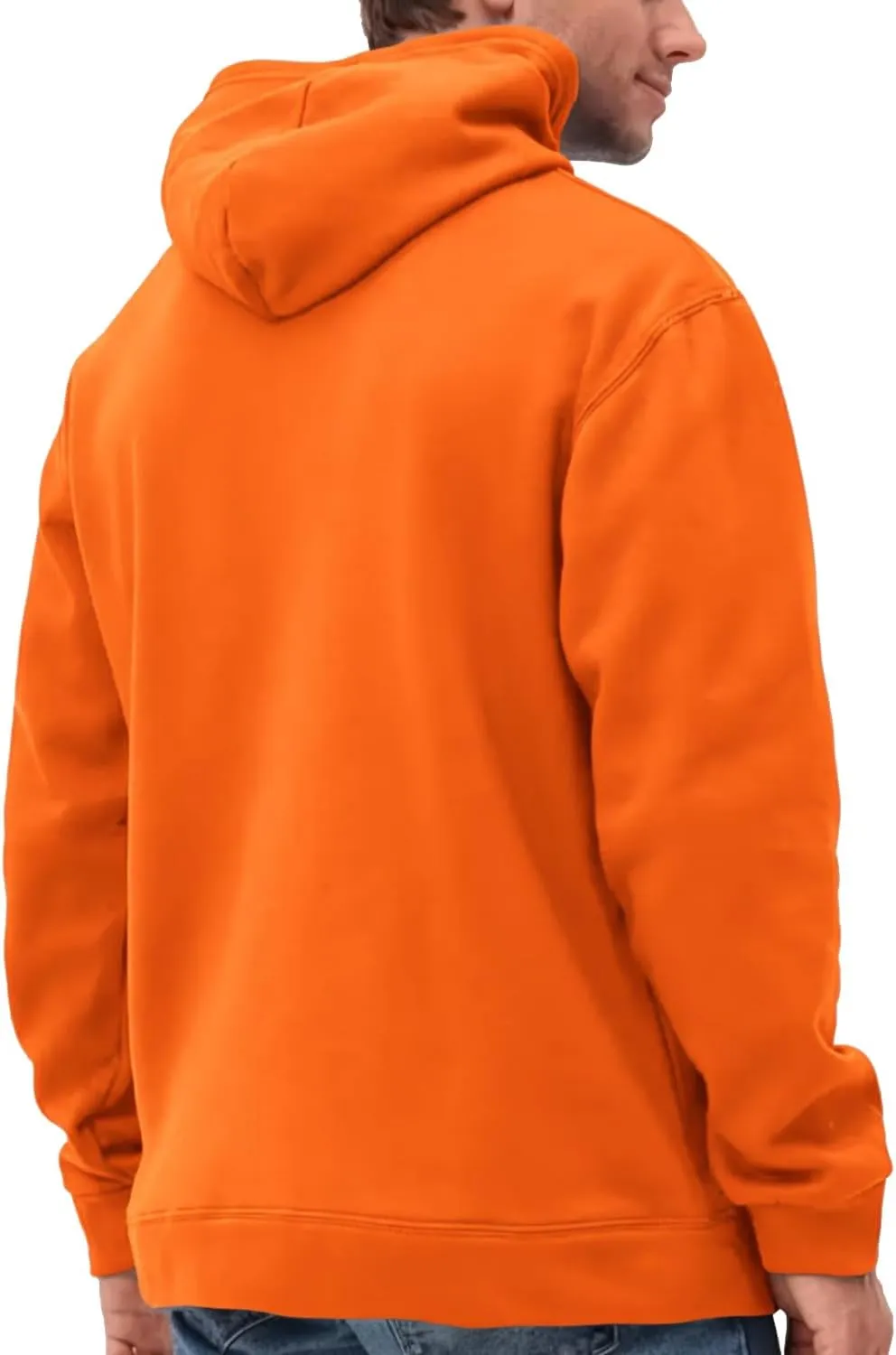 JIHUILAI Mens hoodie Fleece Hoodie Men Cotton-Blend Hooded Sweatshirt Solid Color Drawstring Hooded (S-3XL)
