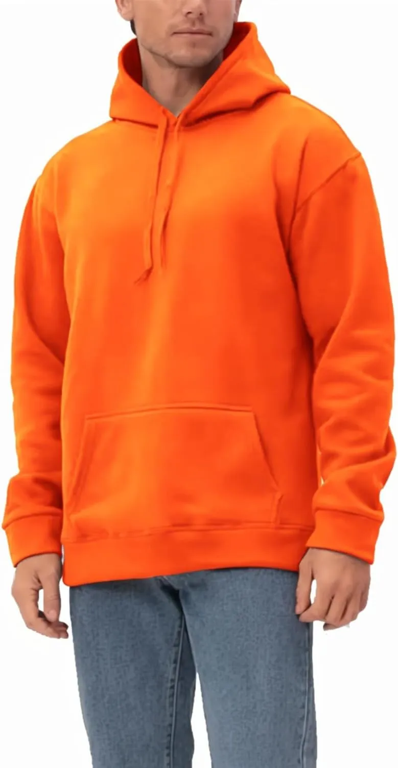 JIHUILAI Mens hoodie Fleece Hoodie Men Cotton-Blend Hooded Sweatshirt Solid Color Drawstring Hooded (S-3XL)