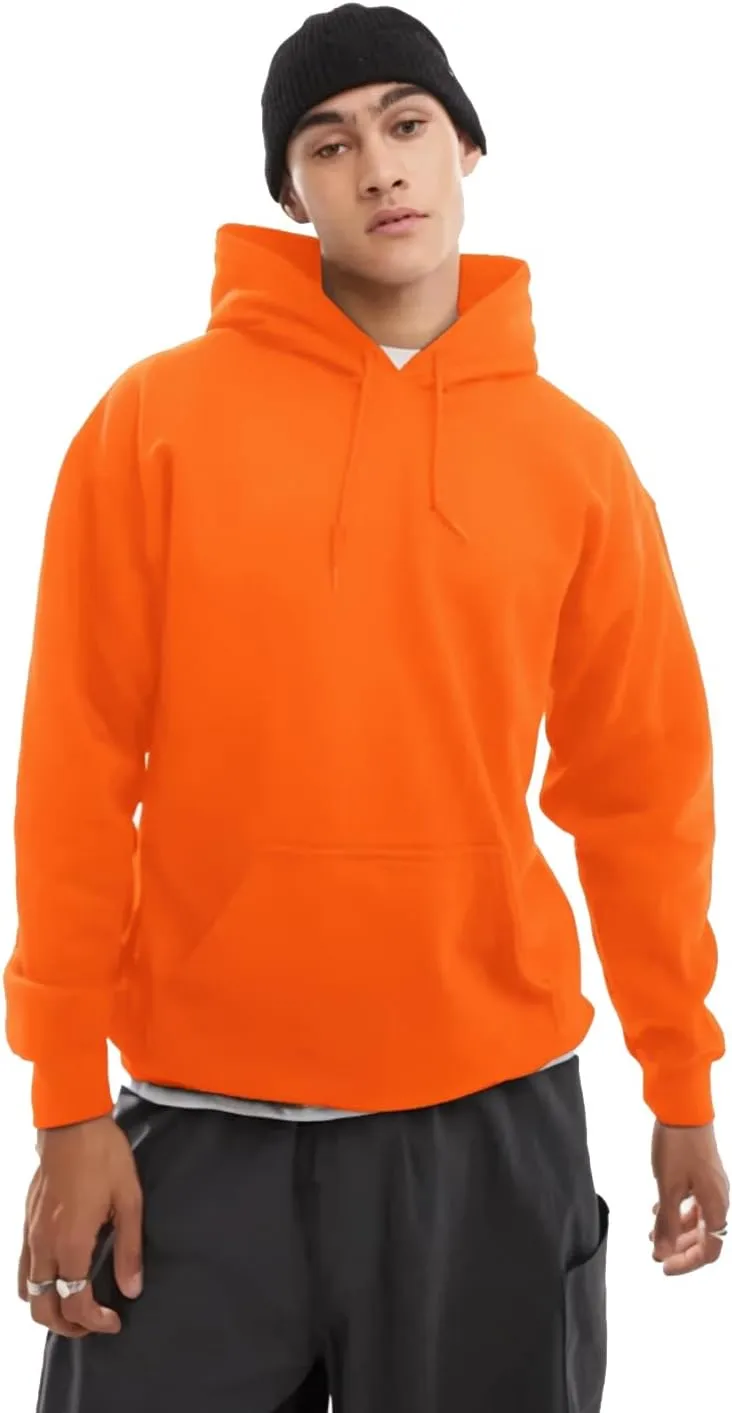 JIHUILAI Mens hoodie Fleece Hoodie Men Cotton-Blend Hooded Sweatshirt Solid Color Drawstring Hooded (S-3XL)