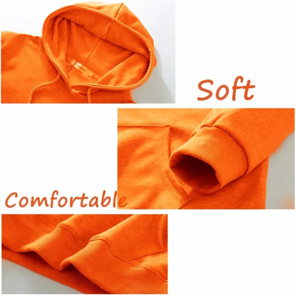 JIHUILAI Mens hoodie Fleece Hoodie Men Cotton-Blend Hooded Sweatshirt Solid Color Drawstring Hooded (S-3XL)