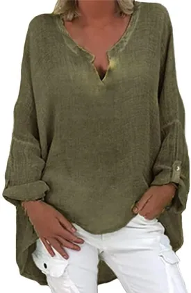 Linen Blouse Embroidered Shirt Summer Loose Hooded Top Womens Blouse Womens Blouses Long