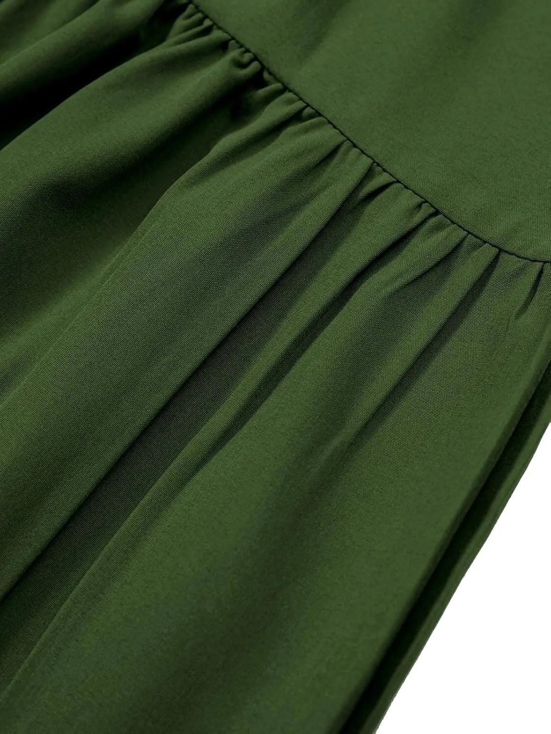 Long Skirts for Women High Elastic Waist Skirt Casual Summer Fake Drawstring Floral Pleated A Line Boho Cute Skirts 8627