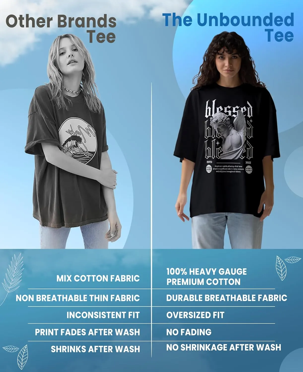 Mystical Cat Anime Oversized T-Shirts for Women, 100% Cotton T-Shirts, Perfect for Casual Wear & Gifting | WB.6.60