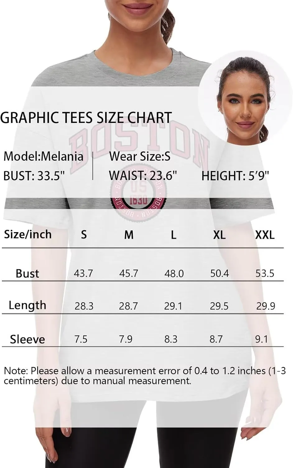 ORANDESIGNE Women Oversized Letter Print T Shirts Crewneck Graphic Short Sleeve Tees