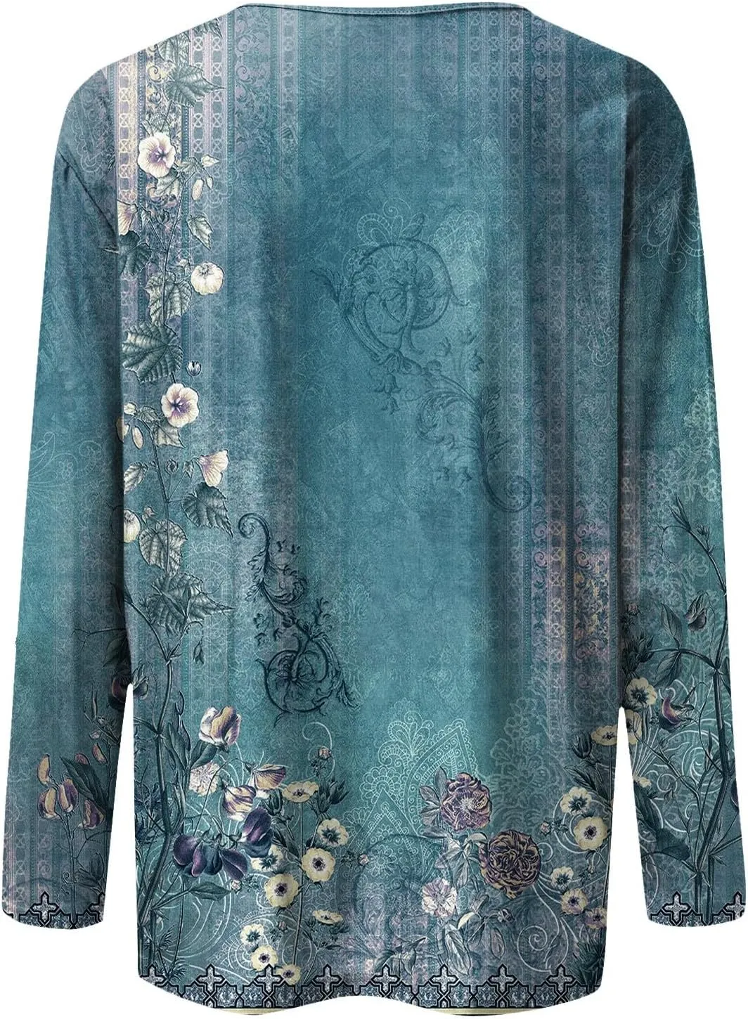 Shirts for Women Long Sleeve Crew Neck Tops Fall Tee Ladies Casual Loose Fit Printed Cute Basic Comfy Work Blouse
