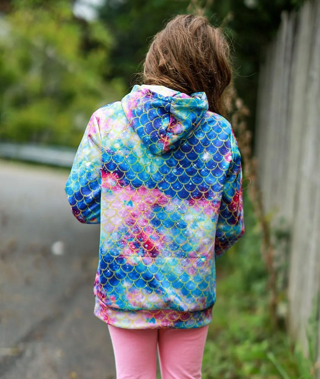 uideazone Girls Pullover Hoodies 3D Graphic Printed Hooded Sweatshirt with Pocket 4-14 Years