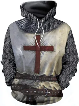 Unisex 3D Realistic Printed Novelty Hoodies for Men Women Cool Graphic Hooded Sweatshirt