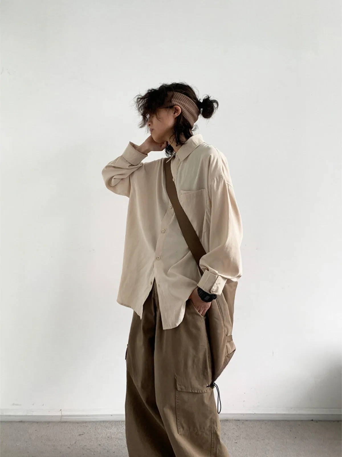 WLS Retro Suede Casual Shirt Jacket