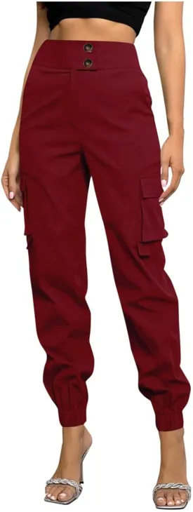 Womens Lightweight Hiking Cargo Pants Outdoor Quick Dry Casual Travel Sweatpants Joggers with Pockets