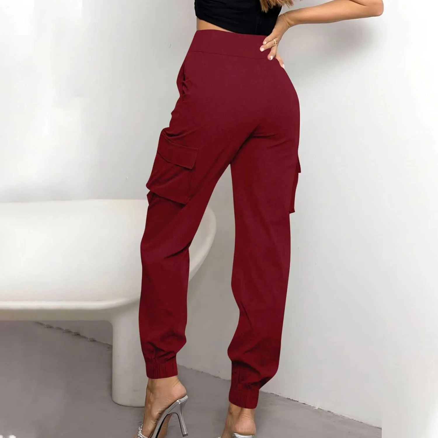 Womens Lightweight Hiking Cargo Pants Outdoor Quick Dry Casual Travel Sweatpants Joggers with Pockets