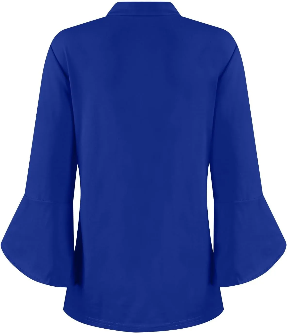 Womens Tops Dressy Casual V Neck 3/4 Length Sleeve Oversized Tshirts Tops Trendy Henley Neck Business Tunics or Tops